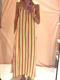 Robe rayé jaune