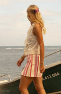 Jupe short rayé