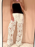 Pantalon dentelle