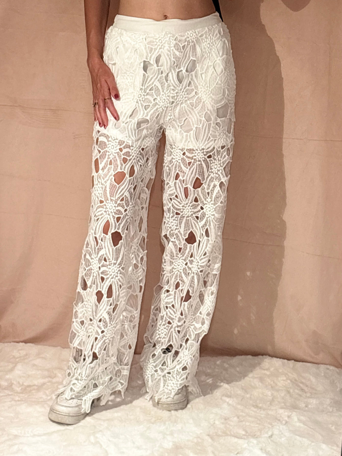 Pantalon dentelle
