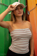 Top rayé