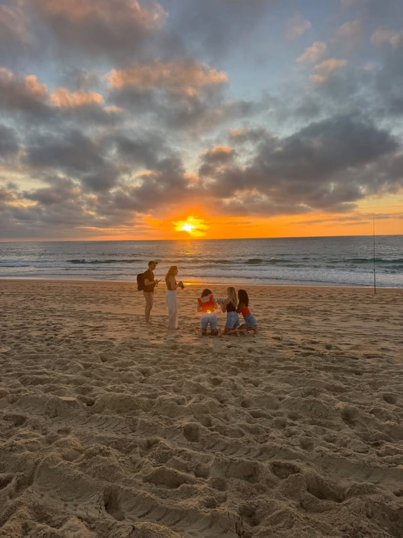 Au coucher du soleil